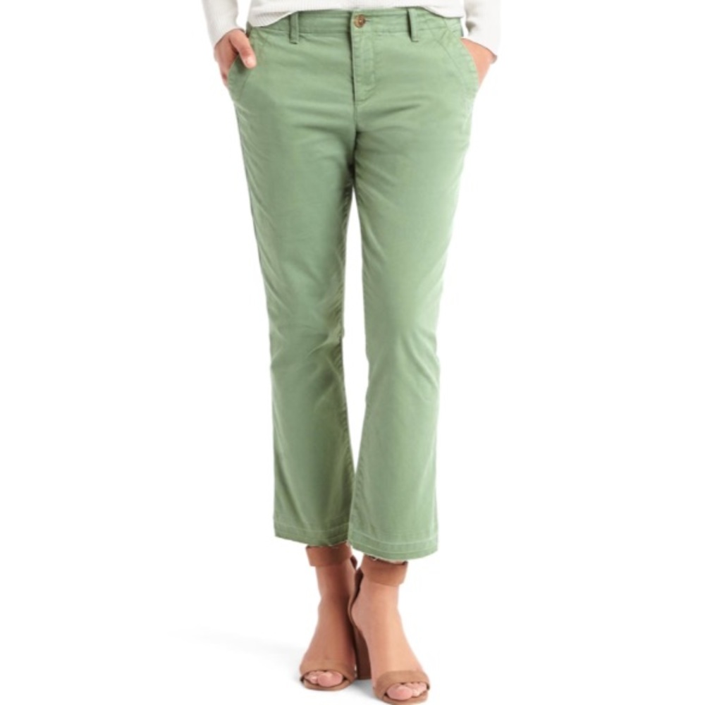 GAP green crop pants